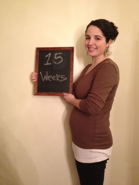 15 weeks and kinda poppin out