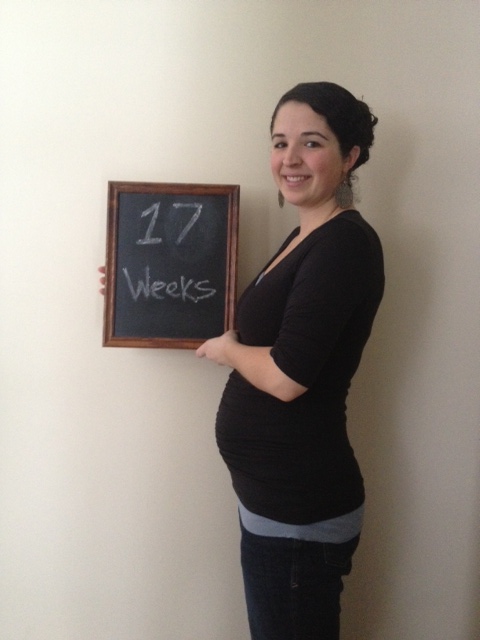 17 weeks...poppin out a little more each week!