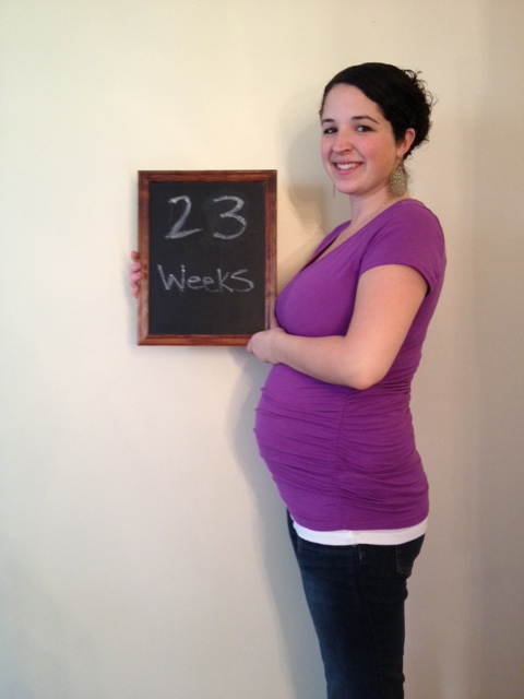 23 weeks - baby is the size of a papaya.