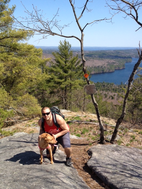 Dan and Harley at the summit