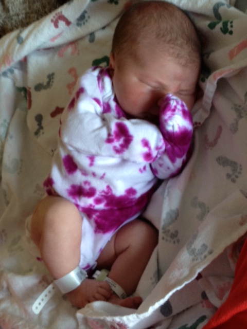 Already stylin' at 24 hours old