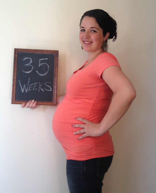 35 weeks - stretched to the MAX 
