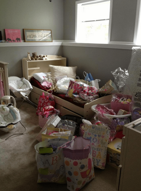 Baby's room filled with all her gifts