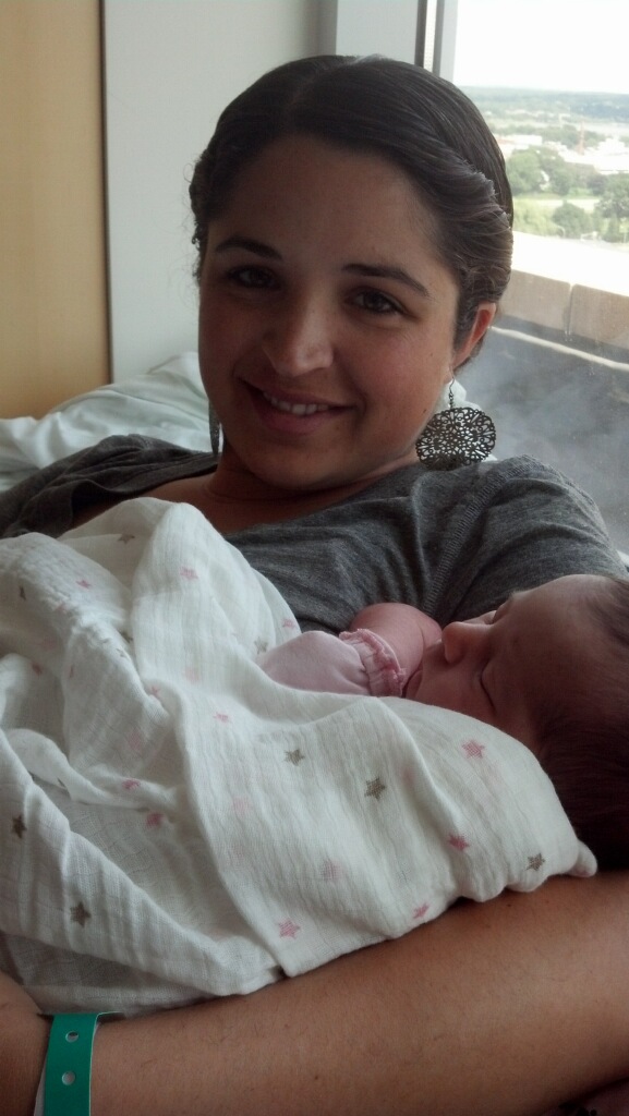 mommy finally gets to shower...and sleep in the sun with Mia