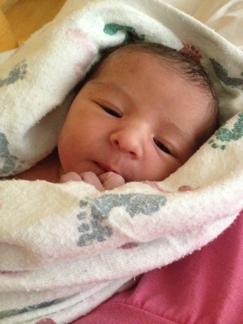 Rolled up like a little burrito 