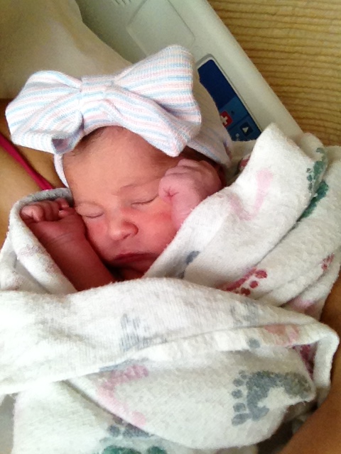 Thanks nurse Kelly for the awesome bow hat!