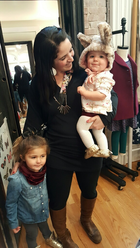 getting ready to see santa